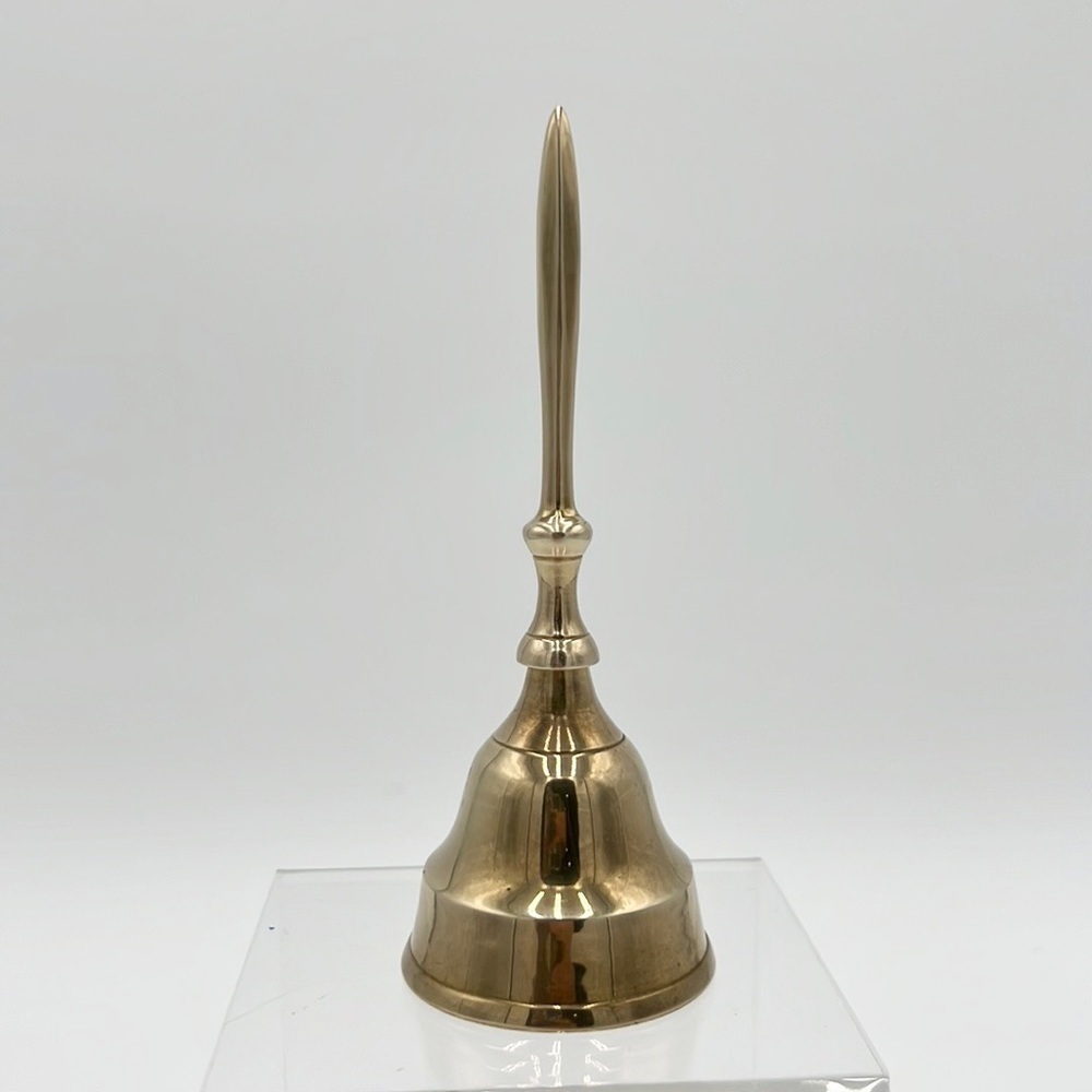 VINTAGE BRASS DESK HAND  BELL - Picture 2 of 7